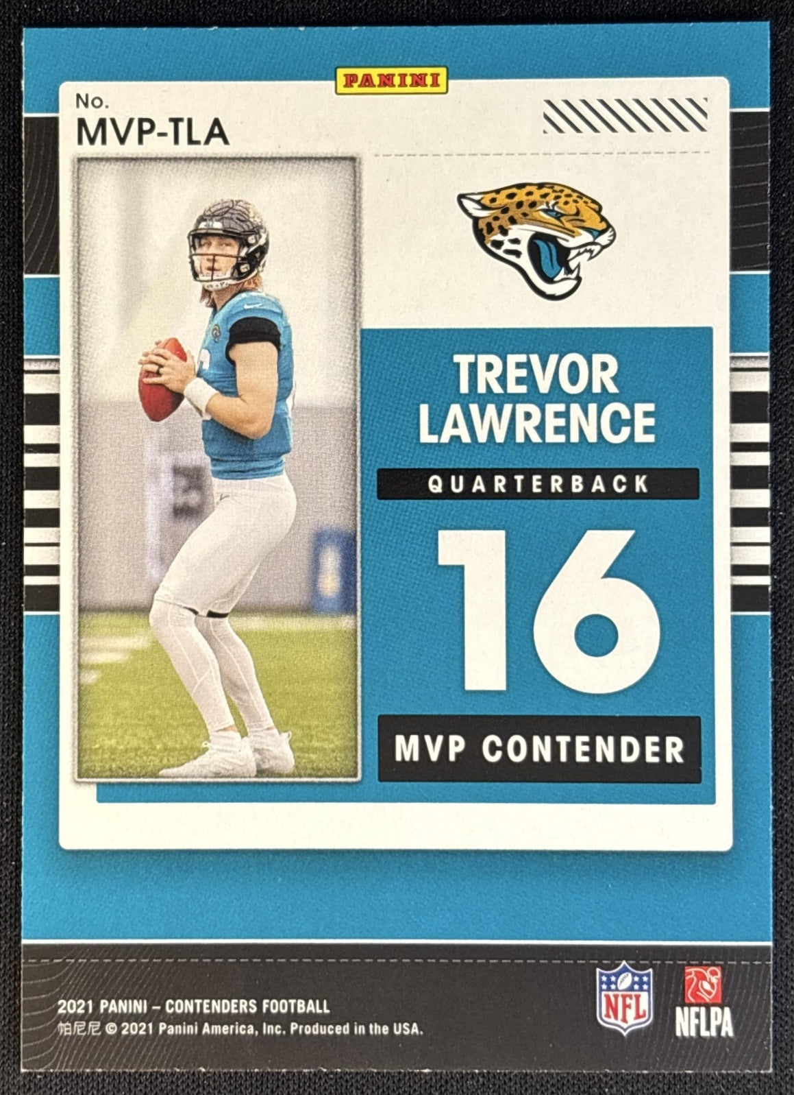 Trevor Lawrence 2021 Panini Contenders MVP Jaguars Football