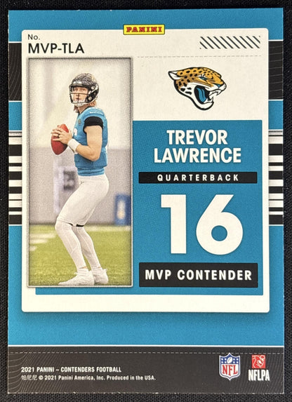 Trevor Lawrence 2021 Panini Contenders MVP Jaguars Football