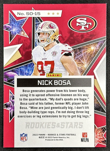 Nick Bosa Standing Ovation 2022 Rookies & Stars 49ers Back