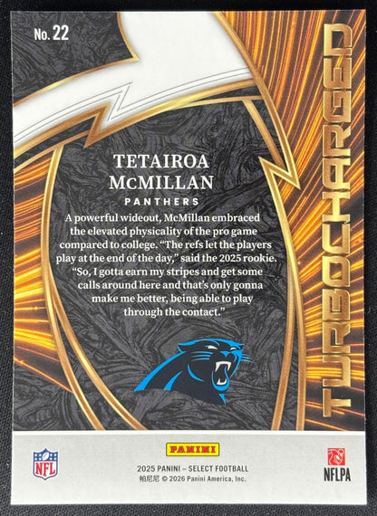 Tetairoa McMillan 2025 Select Turbocharged Panthers - Back