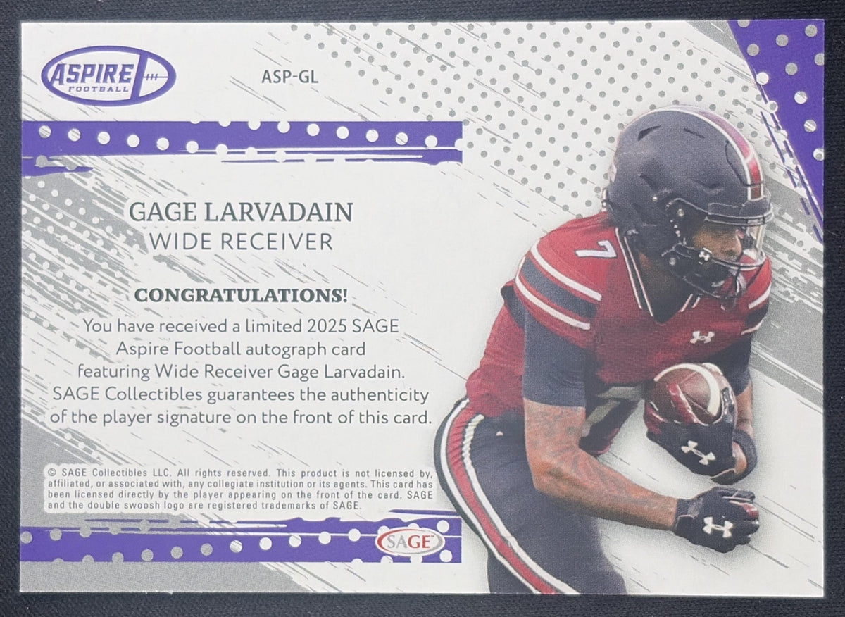 Gage Larvadain 2025 SAGE Aspire Auto 2