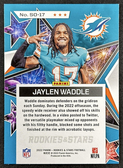 Jaylen Waddle Standing Ovation 2022 Rookies & Stars Dolphins Back
