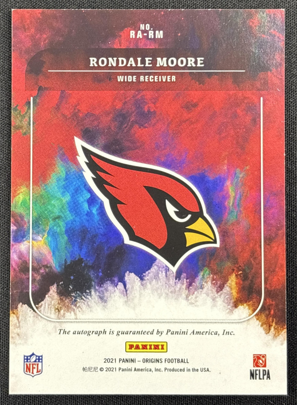 Rondale Moore 2021 Panini Origins Rookie Auto Arizona Cardinals