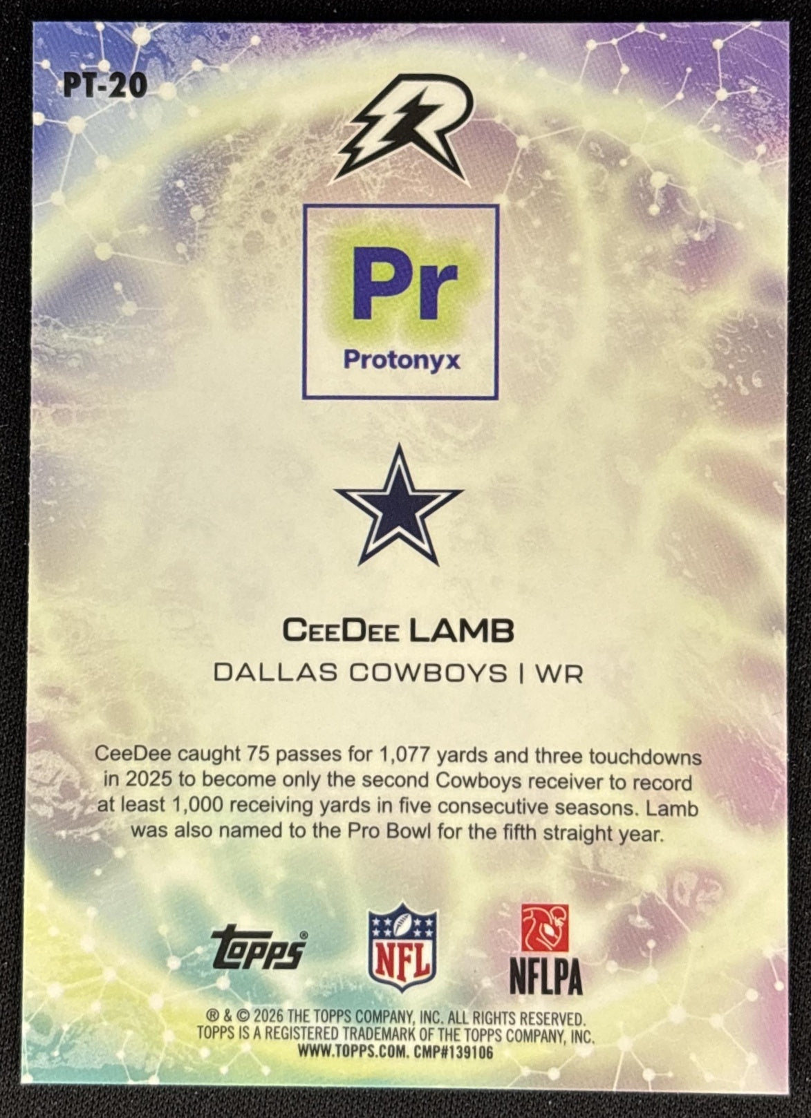 CeeDee Lamb 2025 Topps Resurgence Protonyx Cowboys