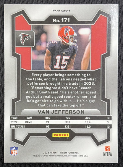 Van Jefferson 2023 Panini Prizm Green Wave Falcons