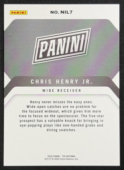 Chris Henry Jr. 2026 Panini NSCC Silver Pack Blue /99