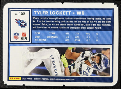 Tyler Lockett 2025 Panini Donruss Press Proof Silver Die-Cut /99 Titans