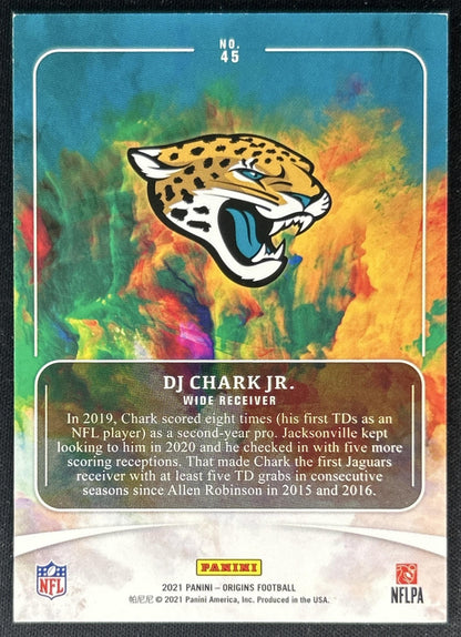 DJ Chark Jr. 2021 Panini Origins Red /299 Jaguars back
