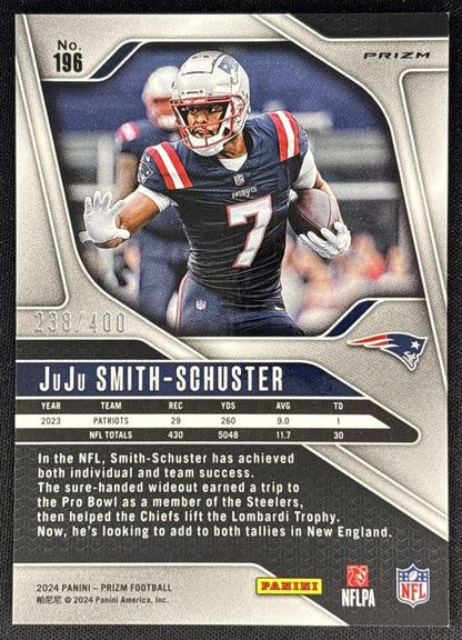JuJu Smith-Schuster 2024 Panini Prizm Pandora /400 Patriots
