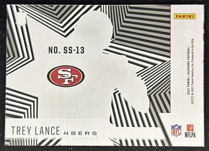 Trey Lance 2021 Panini Illusions Shining Stars 49ers back