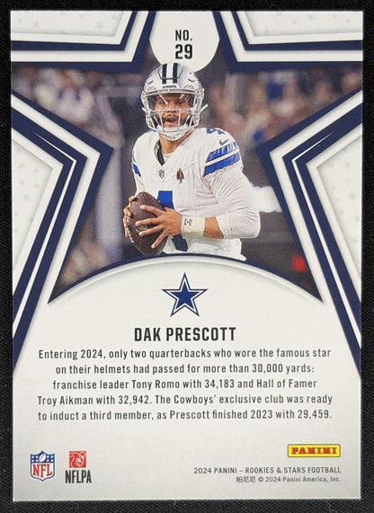 Dak Prescott 2024 Panini Rookies & Stars Longevity Cowboys