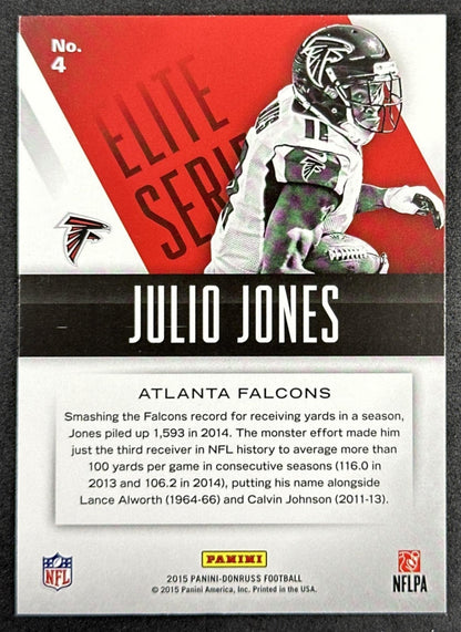 Julio Jones 2015 Panini Donruss Elite Series Falcons Atlanta Falcons Sports Trading Card