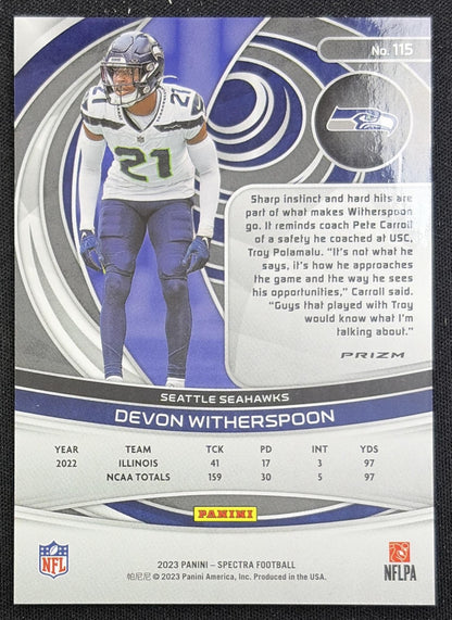 Devon Witherspoon 2023 Panini Spectra Seahawks