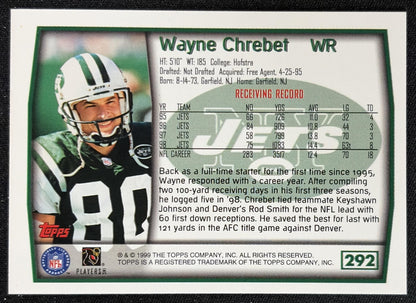 Wayne Chrebet 1999 Topps Jets