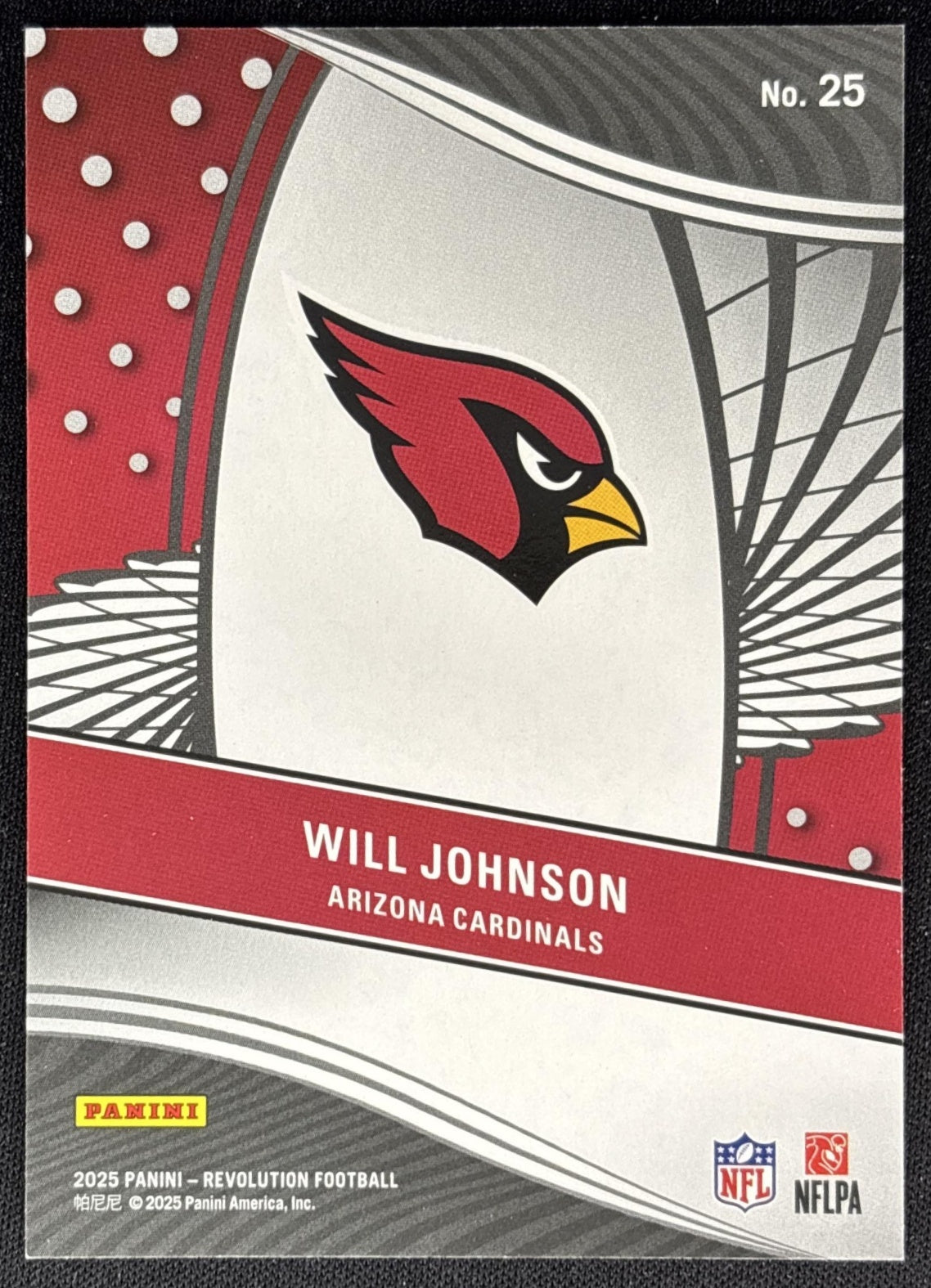 Will Johnson 2025 Panini Revolution Supernova Cardinals Sports Trading Cards