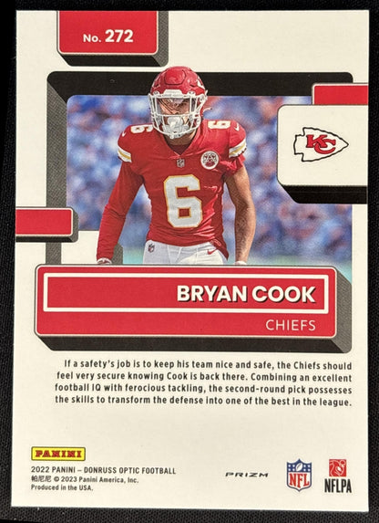 Bryan Cook 2022 Panini Donruss Optic Pink Chiefs