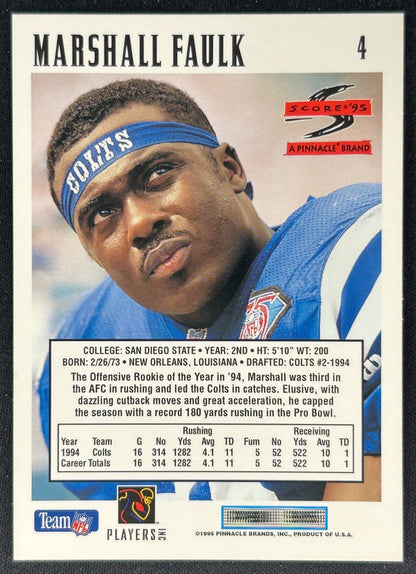 Marshall Faulk 1995 Colts