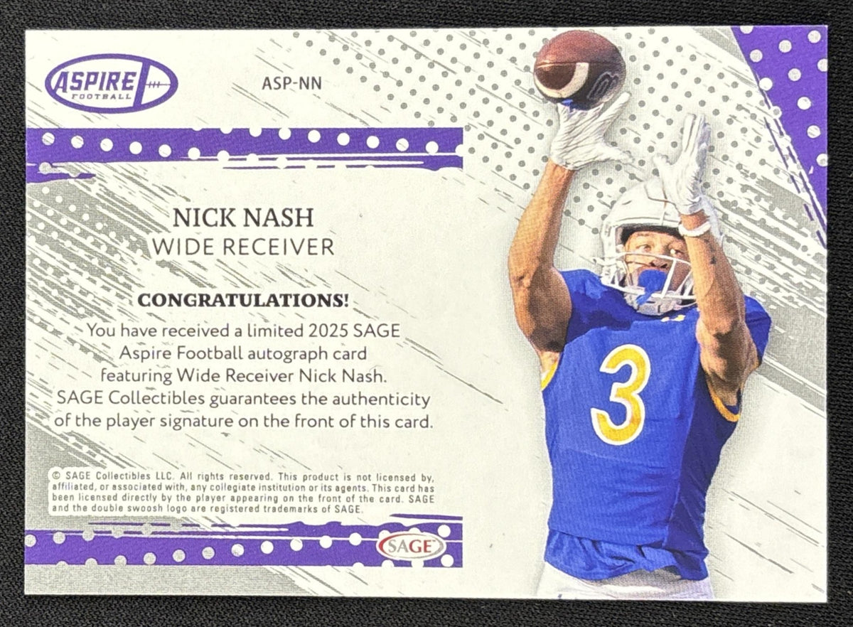 Nick Nash 2025 SAGE Aspire Auto Blue