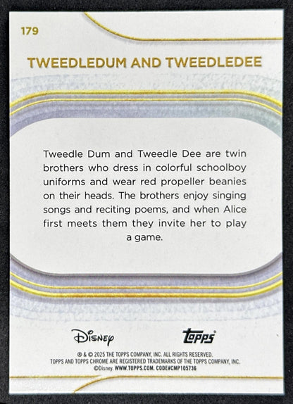 Tweedledum and Tweedledee 2025 Topps Chrome Disney Non-Sport Trading Cards