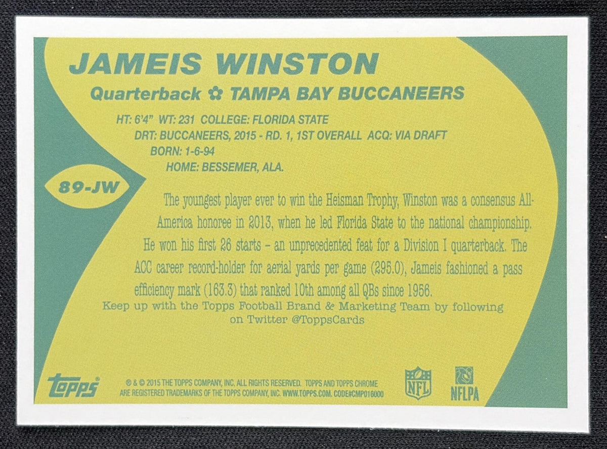 Jameis Winston 2015 Topps Chrome 1989 Super Rookies Buccaneers