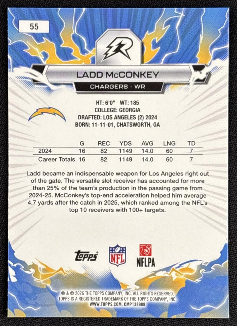 Ladd McConkey 2025 Topps Resurgence Chargers