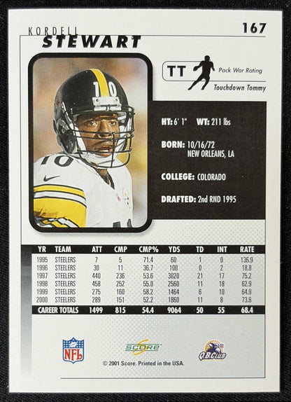 Kordell Stewart 2001 Score Steelers