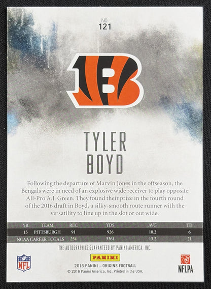 Tyler Boyd 2016 Panini Origins Auto Rookie Bengals