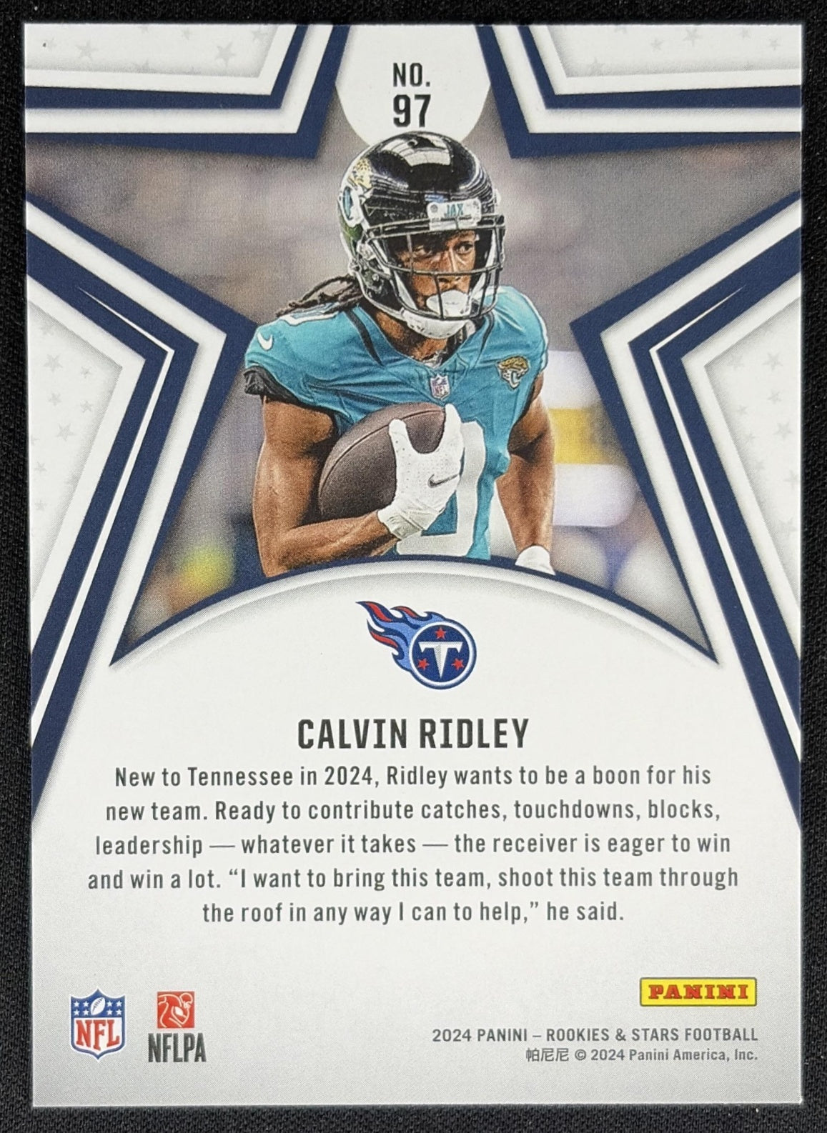 Calvin Ridley 2024 Panini Rookies & Stars Longevity Titans Sports Trading Card