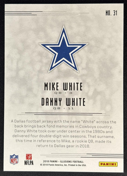 Danny White Mike 2018 Panini Illusions Gold /499 Cowboys