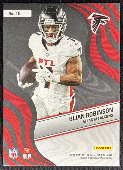 Bijan Robinson 2025 Panini Revolution New Wave Falcons Sports Trading Cards