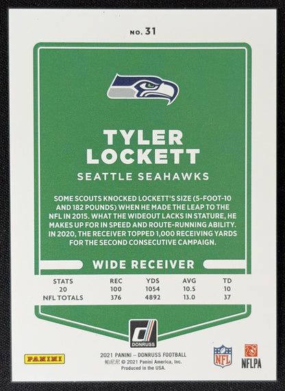 Tyler Lockett 2021 Panini Donruss Press Proof Premium Seahawks - Seattle Seahawks