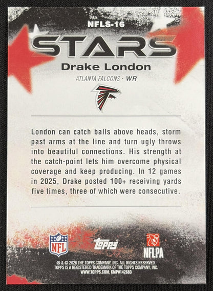 Drake London 2026 Topps NFL Stars Falcons