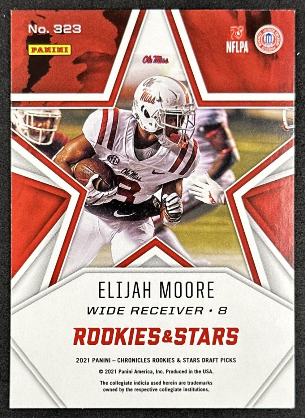 Elijah Moore Chronicles Rookies & Stars Ole Miss Eagles