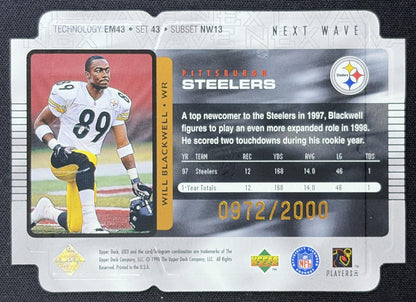 Will Blackwell 1998 Upper Deck UD3 Die Cuts /2000 Steelers