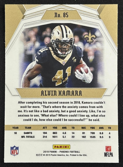 Alvin Kamara 2019 Panini Phoenix Color Burst Saints Sports Trading Card