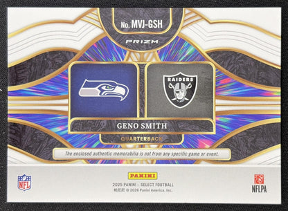 Geno Smith 2025 Panini Select Multiverse Jerseys Red Prizm
