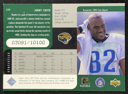 Jimmy Smith 1998 SPx Finite /10100 Jaguars Sports Trading Card