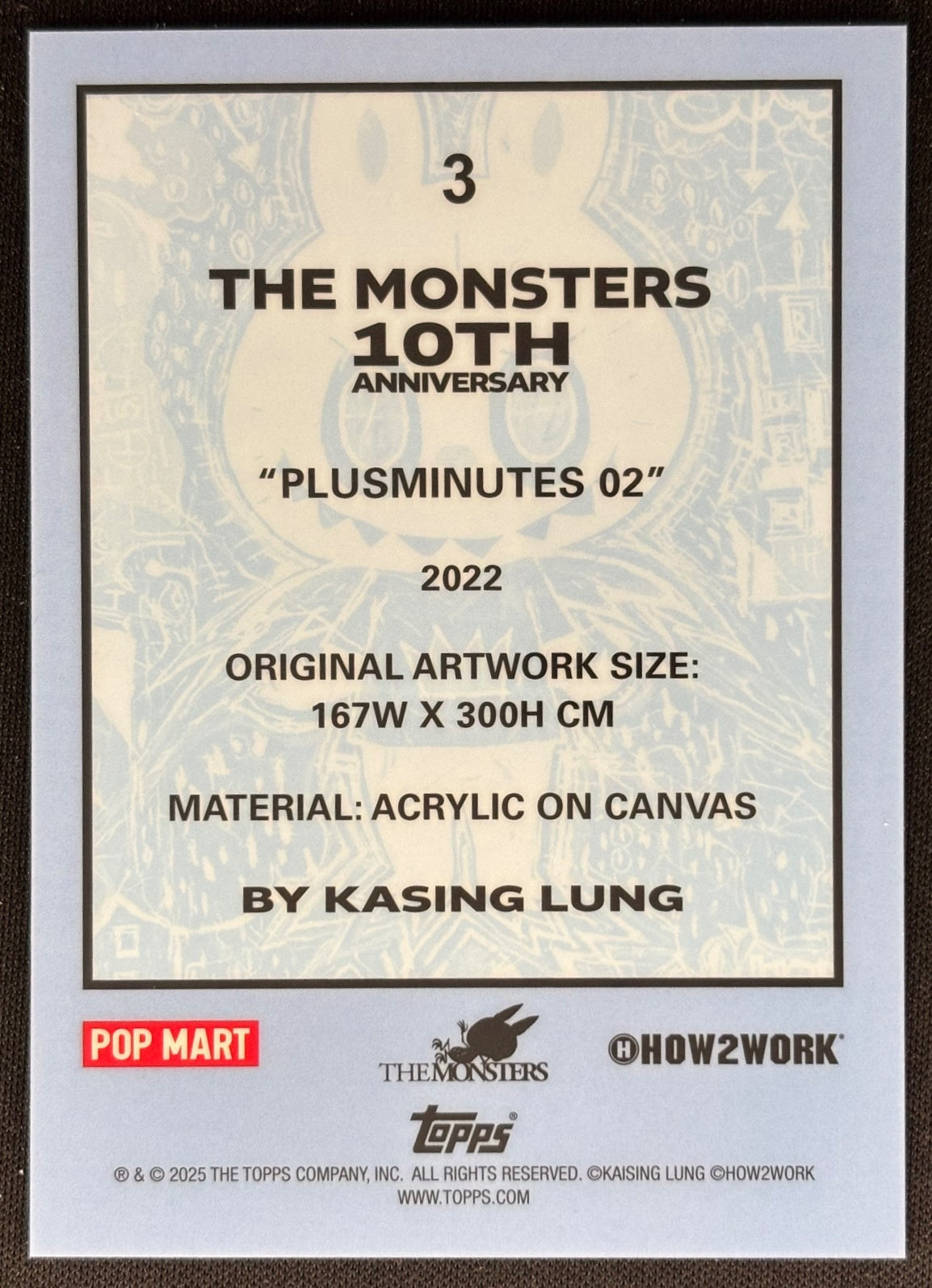 Plusminutes 02 2025 Chrome Labubu 3 Non-Sports Trading Cards