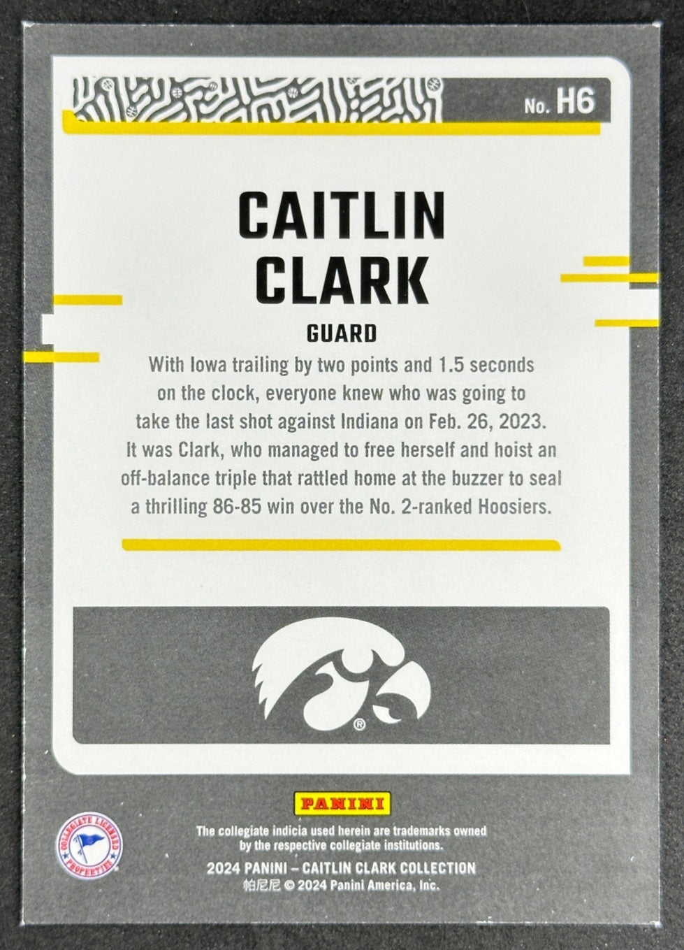 Caitlin Clark 2024 Collection Highlights Hawkeyes Sports Trading Card