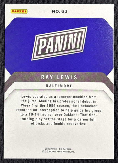 Ray Lewis 2026 Panini NSCC Silver Pack