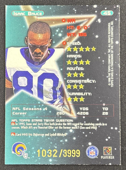 Isaac Bruce 1998 Topps Stars Silver Star /3999 Rams