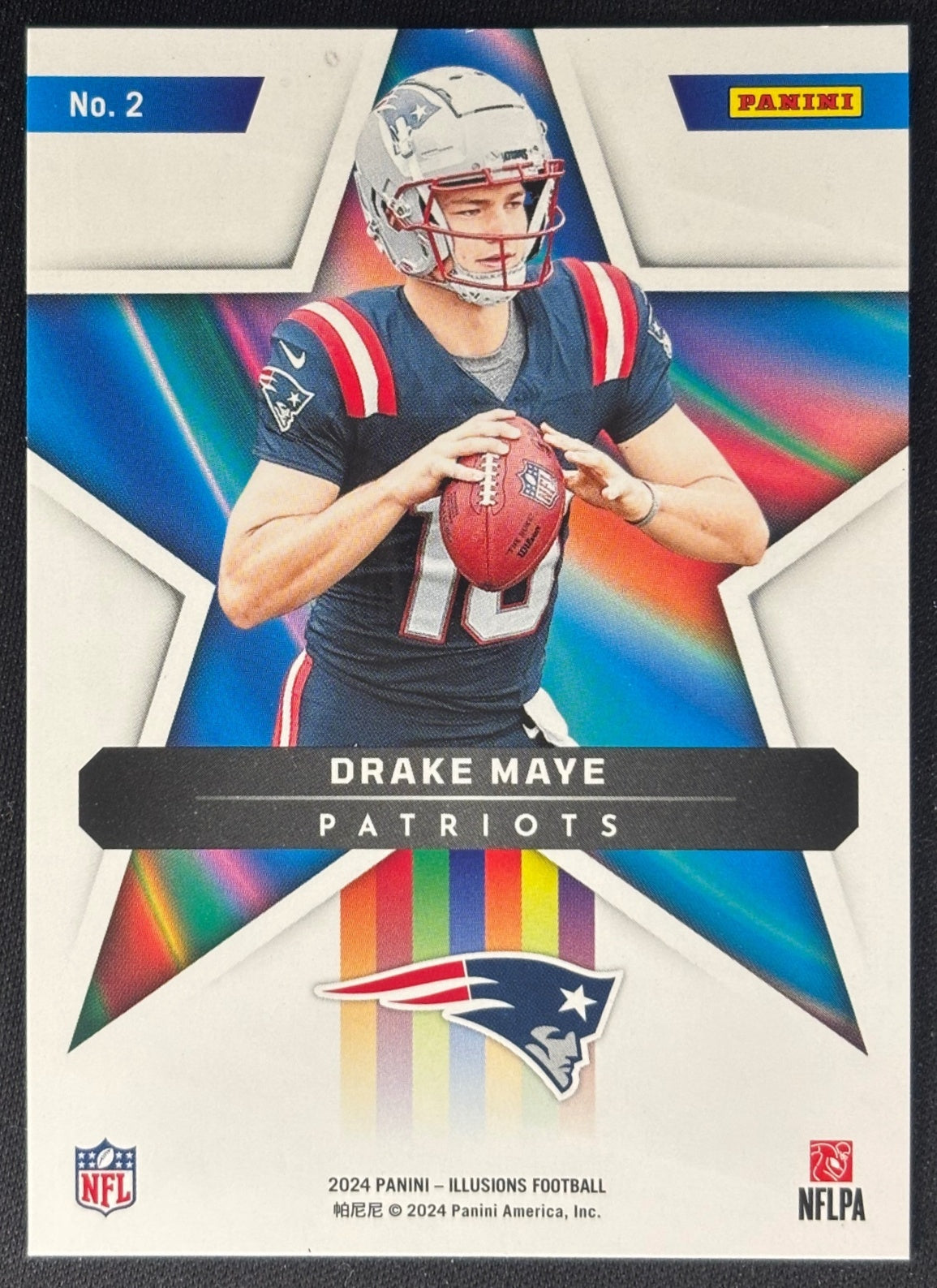 Drake Maye 2024 Illusions Shining Stars Patriots Sports Trading Card