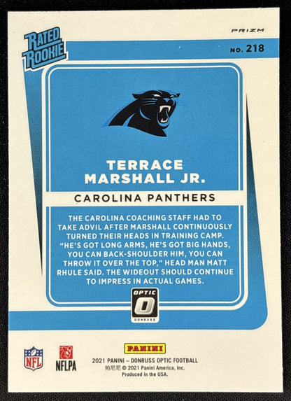 Terrace Marshall Jr. 2021 Panini Donruss Optic Pink Panthers