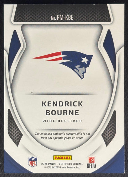 Kendrick Bourne 2025 Panini Certified Pro Materials Red /99 Patriots Sports Trading Cards