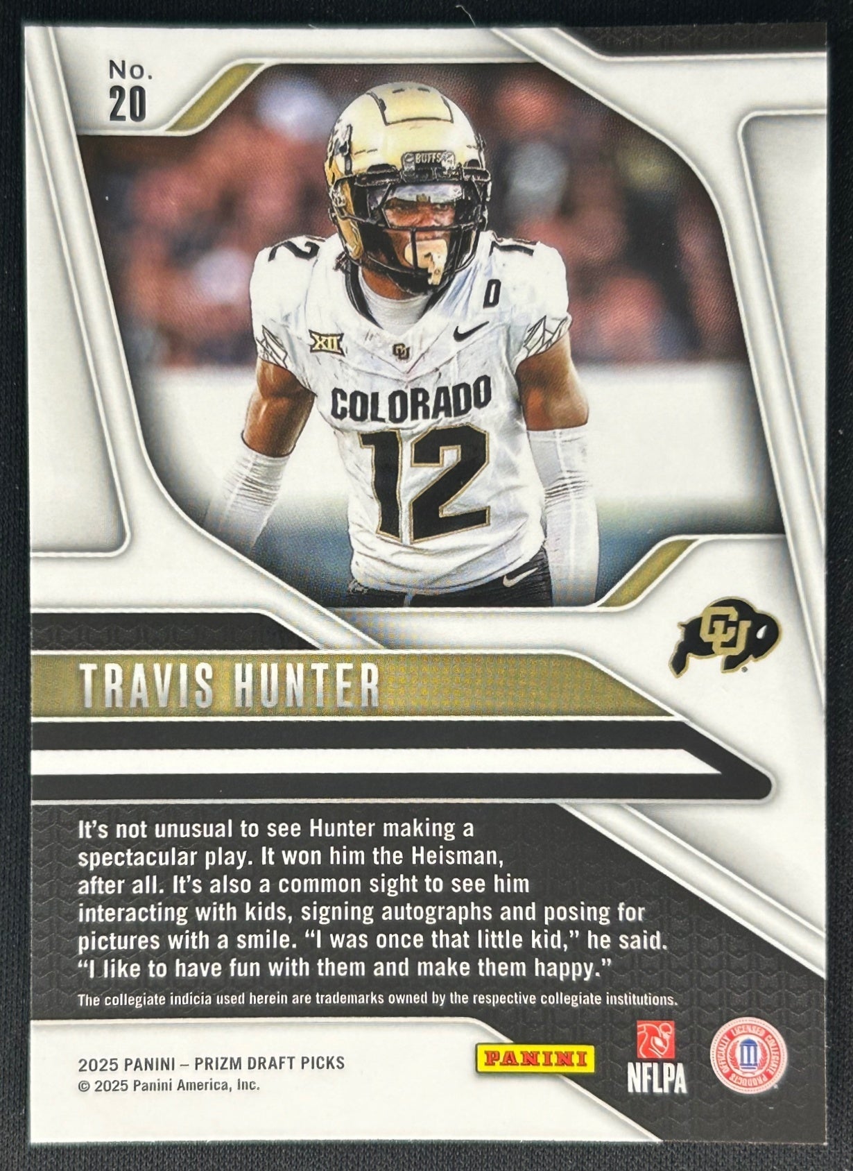 Travis Hunter 2025 Prizm Draft Picks Buffaloes Jaguars Sports Trading Cards