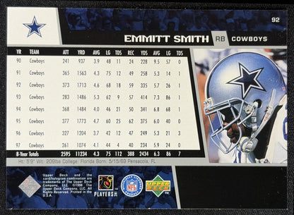 Emmitt Smith 1998 Upper Deck Cowboys
