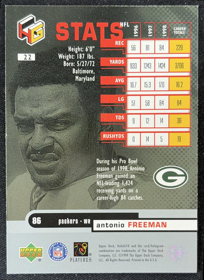 Antonio Freeman 1999 Upper Deck HoloGrFX Packers