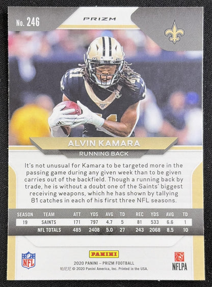 Alvin Kamara 2020 Panini Prizm Red Ice Saints Sports Trading Card