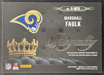 Marshall Faulk 2025 Panini Rookies & Stars Royalty Preferred Rams