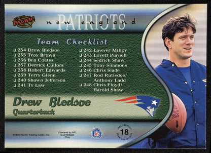 Drew Bledsoe 1999 Pacific Team Checklists Patriots